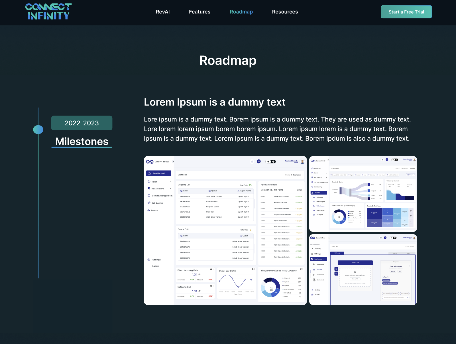 Connect Infinity Product Page - Journey