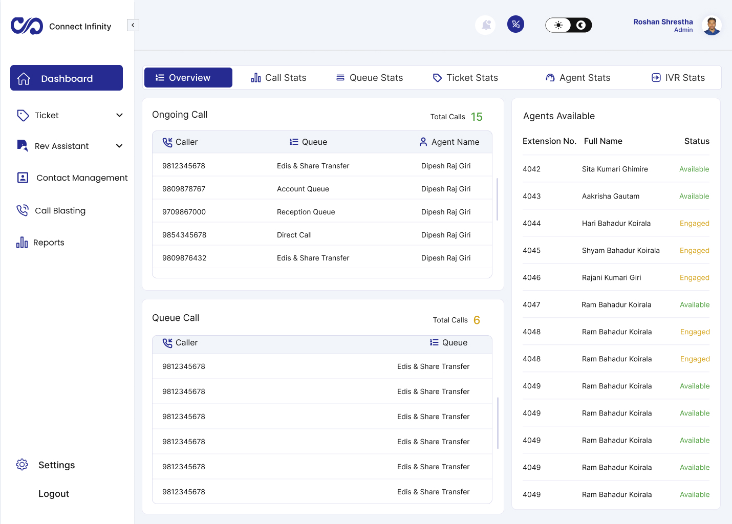 Connect Infinity - Call Center App