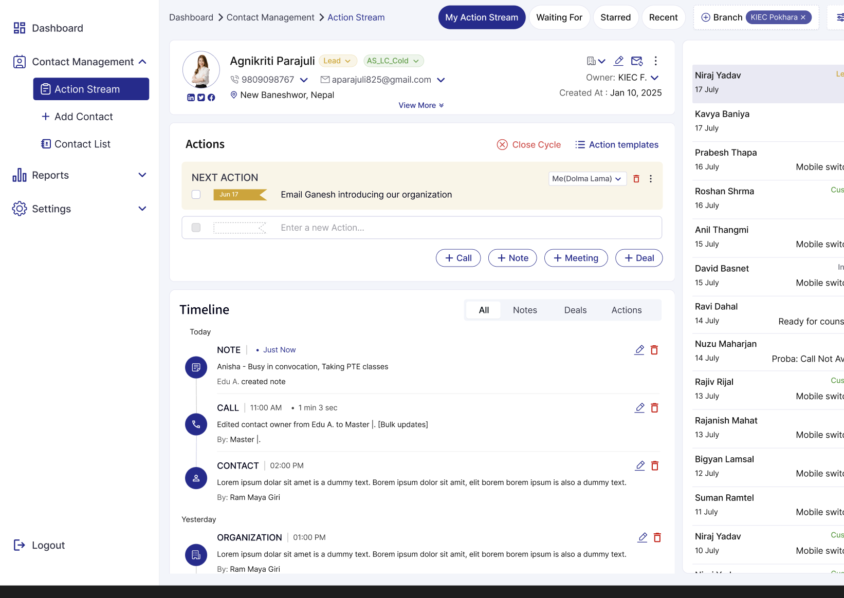 CRM - Users