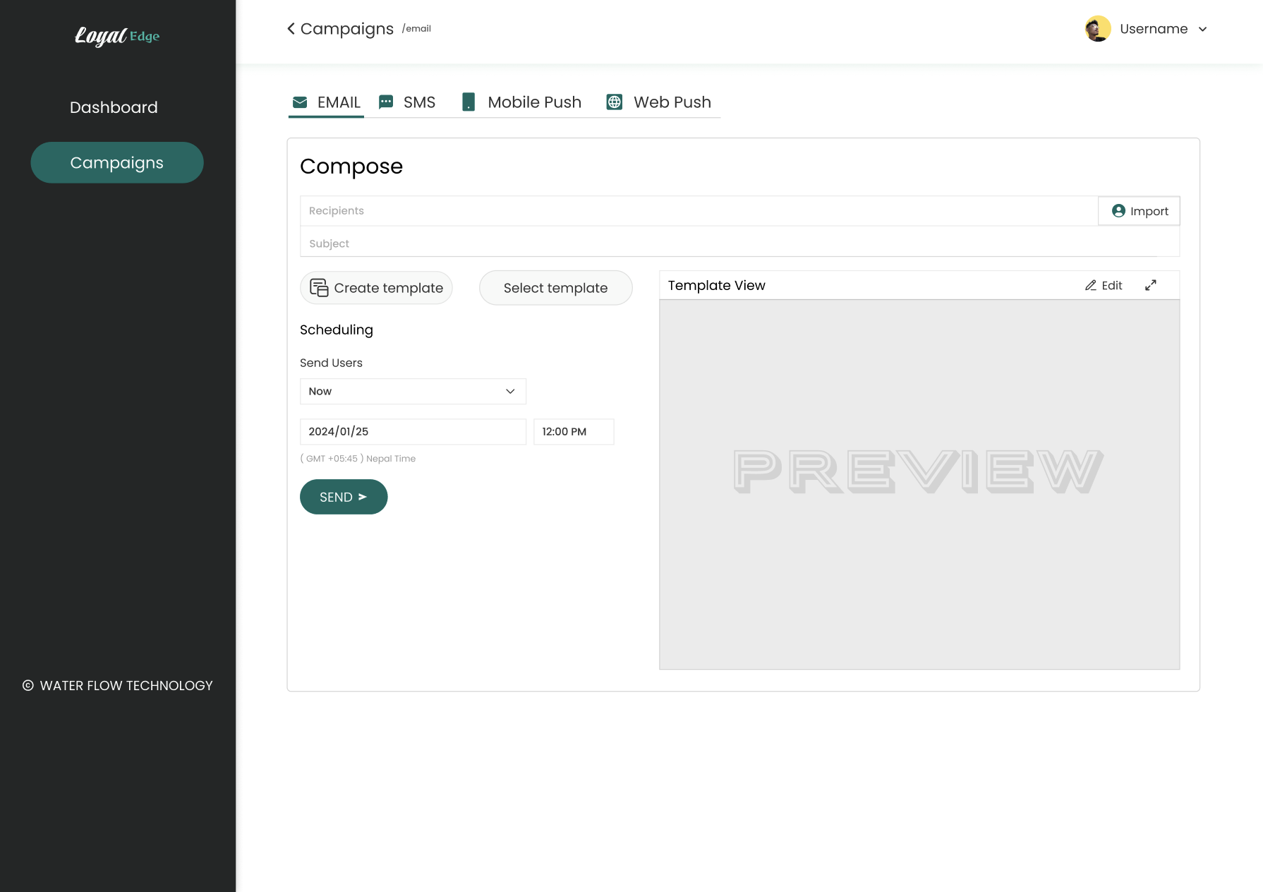 LoyalEdge - Dashboard