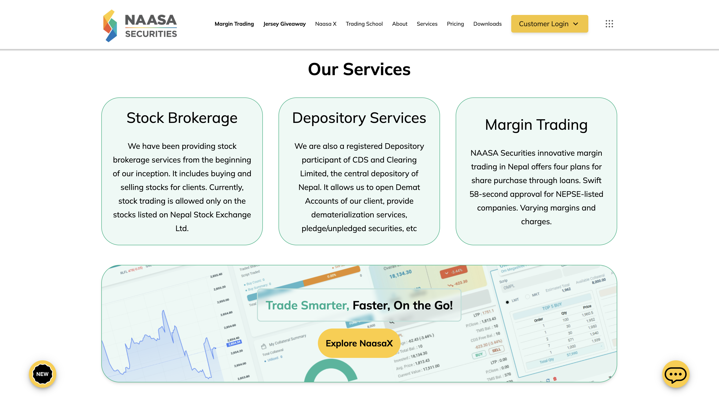 Naasa Website - Services