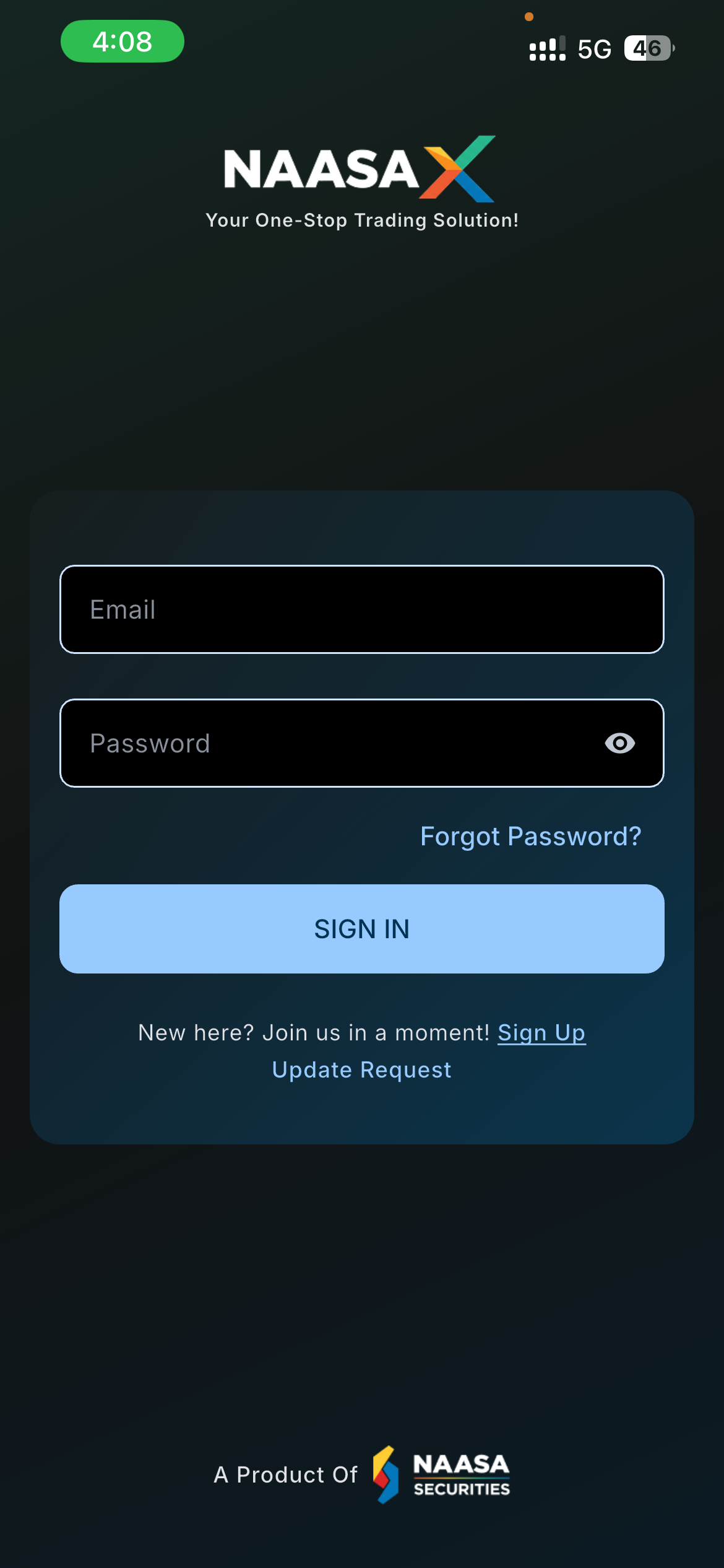 Self Service App(SSA) - Login
