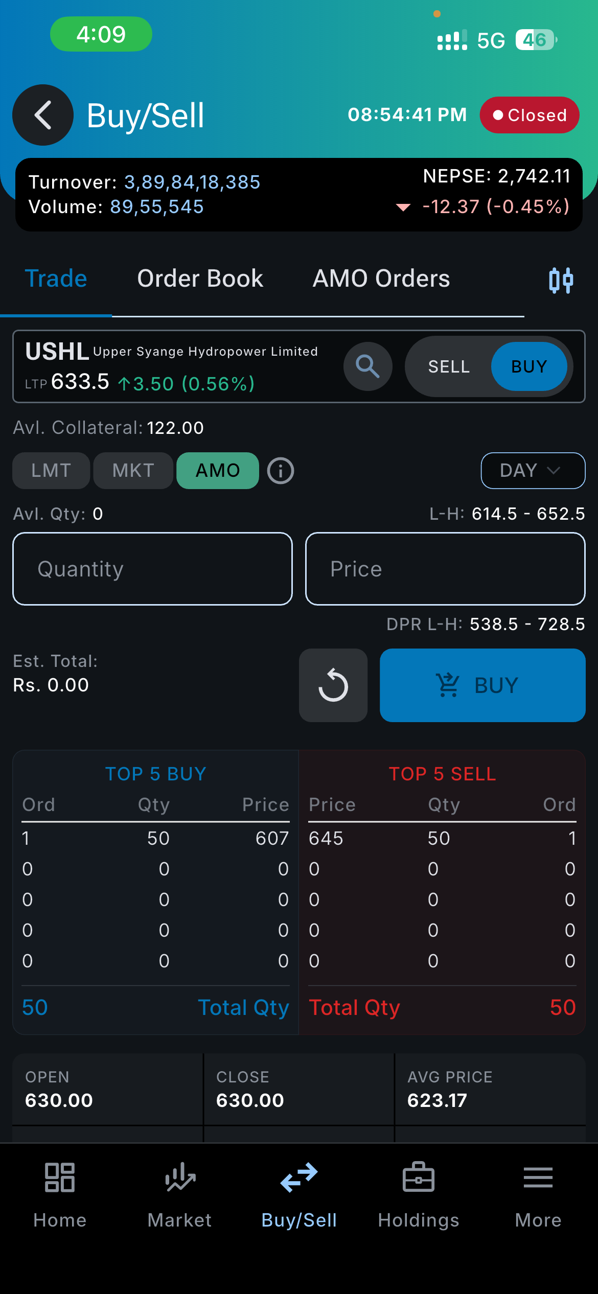 Self Service App(SSA) - Order